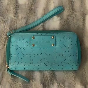 Kate Spade wallet, Tiffany blue color